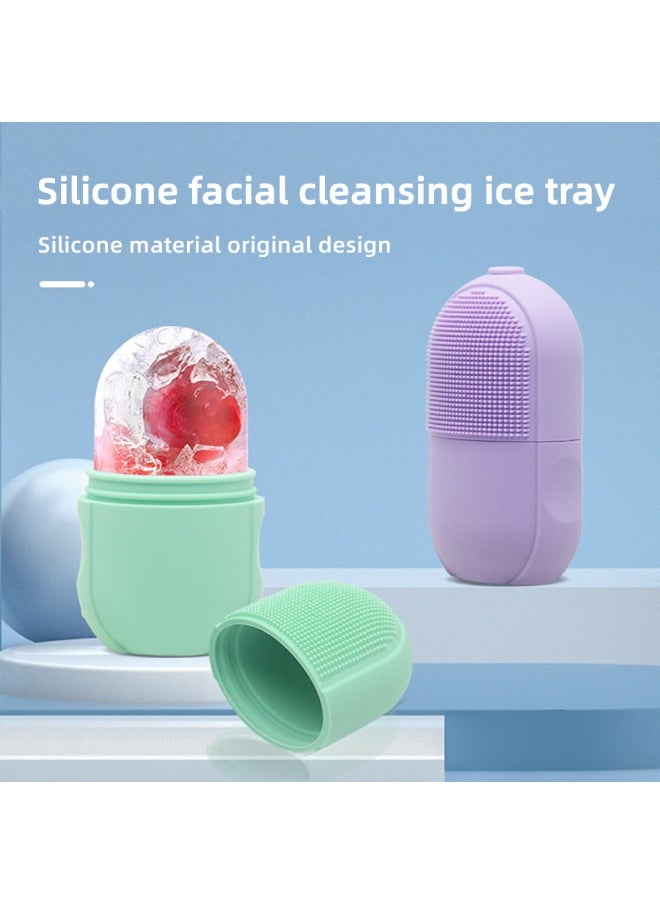 Generic Ice Cube Molds,Physical Cooling Ice Cubes,Ice Cubes Beauty,Ice Cubes for Freezing and Reducing Swelling,Reusable Ice Facial Food-Grade Leak-Proof Silicone for Eye Wrinkle,Ice Cube Molds For Sprain and Hair Removal Pain Relief  - Image 3