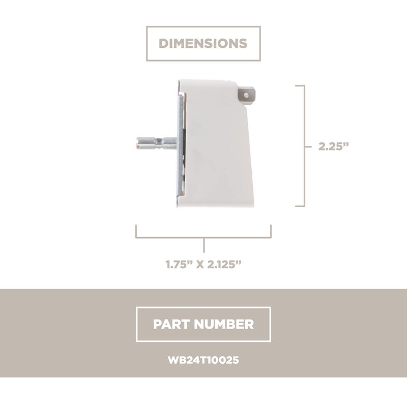 GE WB24T10025 Genuine OEM Surface Burner Control Switch for GE Electric Ranges - Image 5