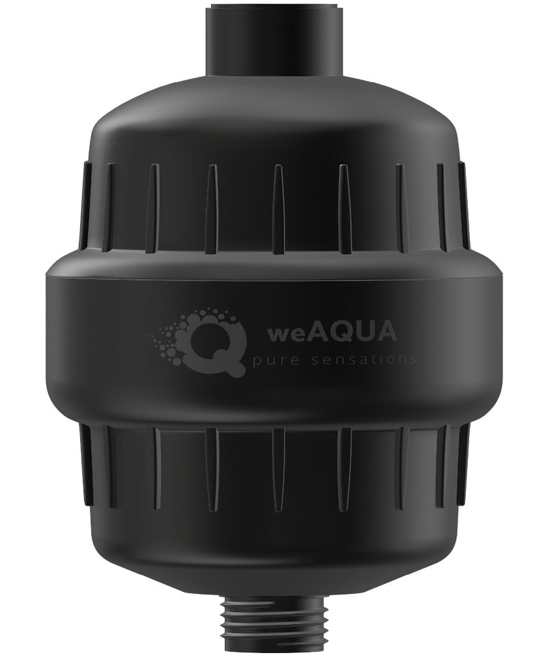 Weaqua Heavy Duty No Bs Shower Filter - 99% Removal For Hard Water  Chlorine  Fluoride  Heavy Metals  Micro-Life  Organics And More (Matte Black) - Image 1