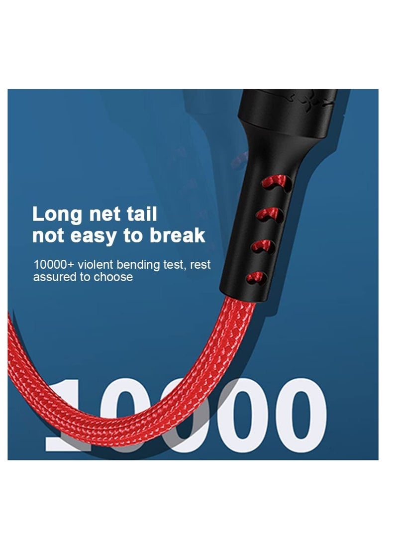 ELTRAZONE 3 in 1 Multi 5A original fast charging 1.2m cable, CE, FCC, ROSH Certified, Lighting/Type C/Micro, compatible with iPhone 3A /Huawei/Samsung/OPPO vooc/Xiaomi/Honor TYPE C 5a (Multicolored 2M) - Image 3