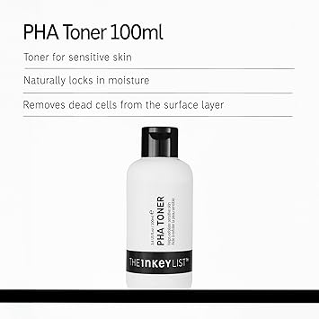 The Inkey List PHA Toner 100ml Locks in Moisture Improves Skin Texture Fragrance Free Suitable for All Skin Types - Image 2