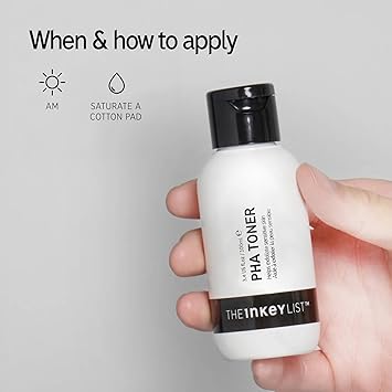 The Inkey List PHA Toner 100ml Locks in Moisture Improves Skin Texture Fragrance Free Suitable for All Skin Types - Image 4