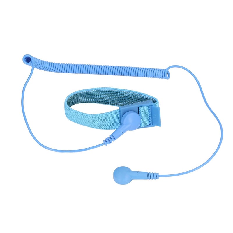 SCHOFIC Anti-Static [ESD] Safe Discharge Wristband Wrist Strap band Grounding Cord B2B Tool- Blue (10) - Image 1