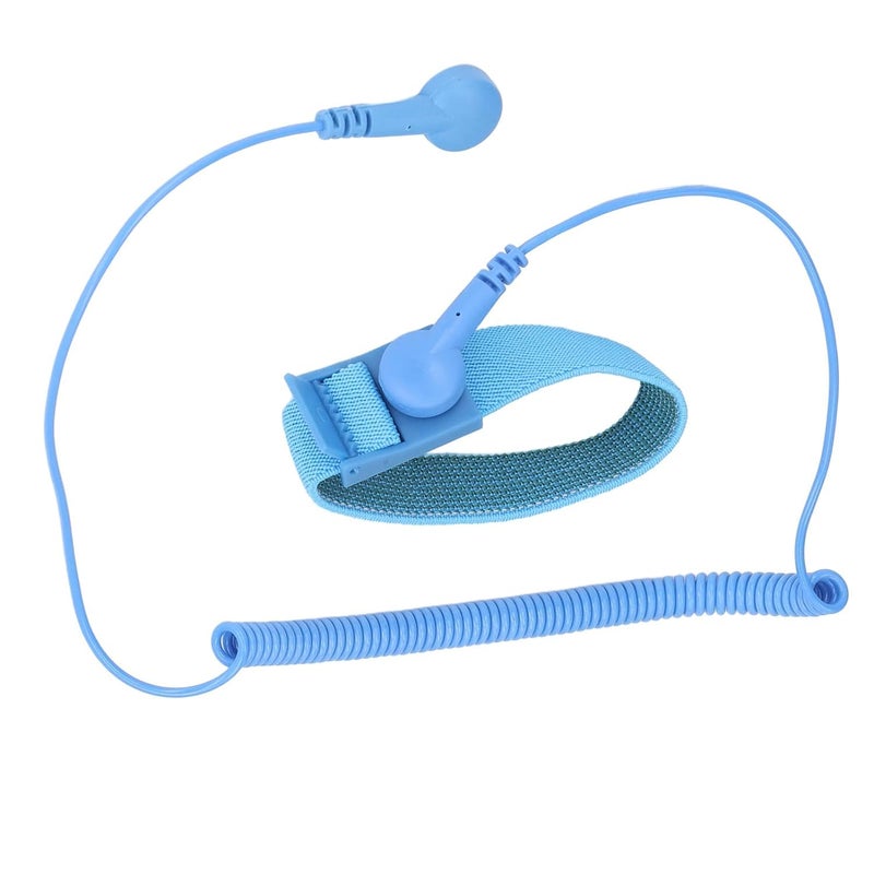 SCHOFIC Anti-Static [ESD] Safe Discharge Wristband Wrist Strap band Grounding Cord B2B Tool- Blue (10) - Image 3