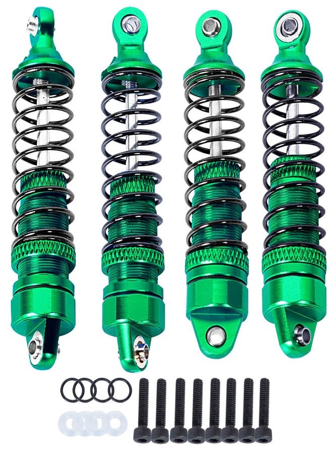 hopsupRC Full Aluminum Big Bore RC Shocks Absorber Damper Upgrades Part for 1/18 Granite Grom Mega 380 Brushed 4x4 Monster Truck RTR,Front Rear Assembled Full Metal Shocks,4PCS Green - Image 1