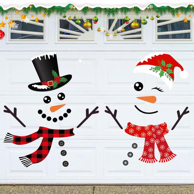 Chambom Christmas Garage Door Decorations 28PCS Xmas Magnets Snowman Reindeer Tree More for Refrigerator Car Home Party IndoorOutdoor - Image 2