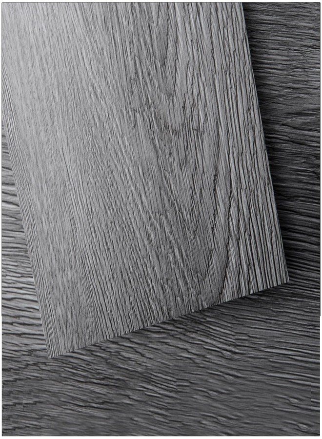 Art3d Peel and Stick Floor Tile Vinyl Wood Plank 36-Pack 54 Sq.Ft, Deep Gray, Rigid Surface Hard Core Easy DIY Self-Adhesive Flooring - Image 1