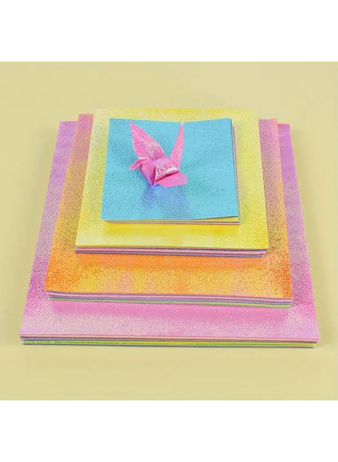 50 قطعة من ورق الأوريغامي اللامع مربع متعدد الأحجام B04 لأعمال الديكور والحرف اليدوية - Image 3