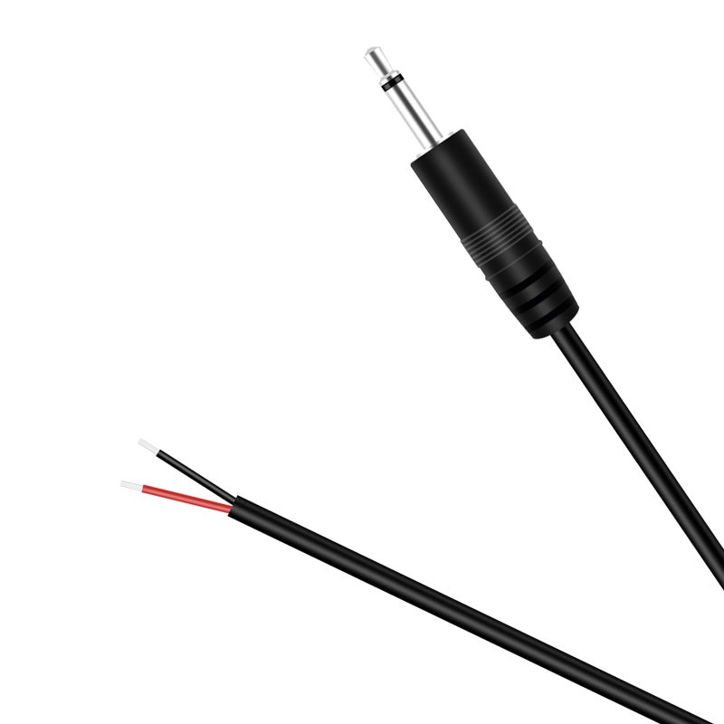 Fancasee فانكاسي 6 قدم 3.5 مم 1/8" إلى سلك مكبر الصوت موصل ذكر TS أحادي إلى سلك عاري ذيل خنزير موصل جاك 3.5 مم محول إصلاح كابل الصوت لمكبر الصوت، كابل الزناد - Image 4