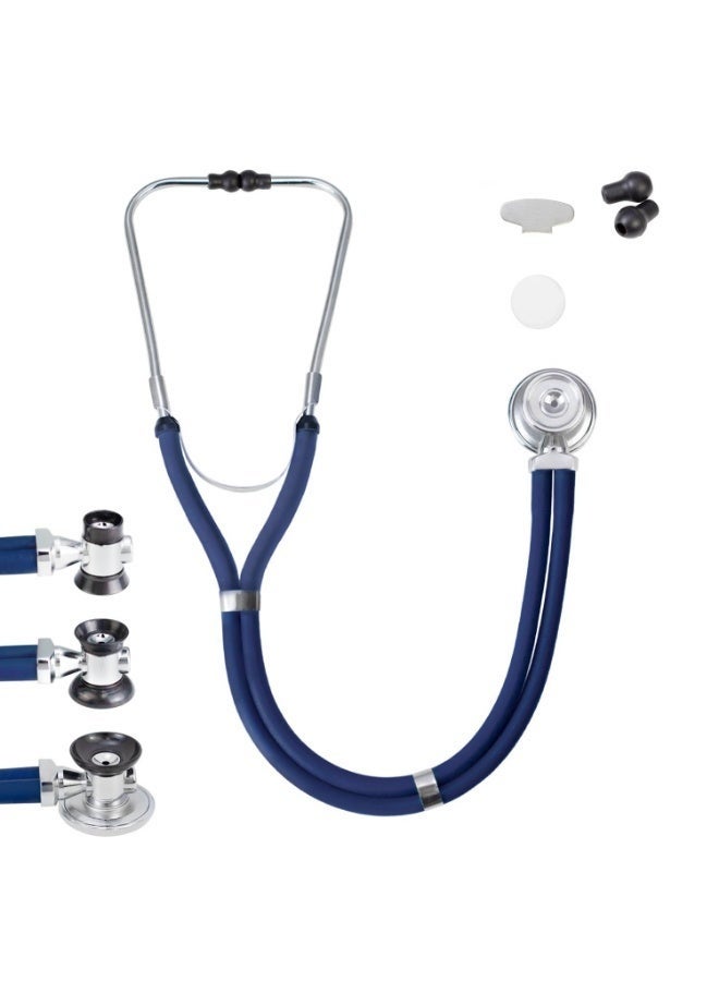 Arabest Dual Head Stethoscope for Adult & Kids,Ever Ready First Aid Dual Head Stethoscope,Classic Cardiology Stethoscope for Doctors, Nurses, Students, and Home Use (Blue) - Image 1
