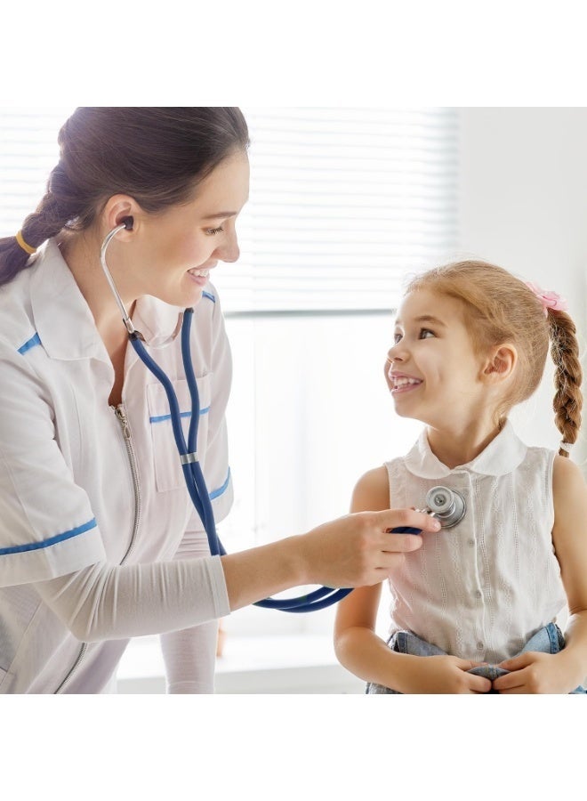Arabest Dual Head Stethoscope for Adult & Kids,Ever Ready First Aid Dual Head Stethoscope,Classic Cardiology Stethoscope for Doctors, Nurses, Students, and Home Use (Blue) - Image 2