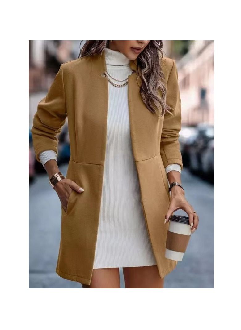 Loquat Women's Fashion Simple Slim Coat 