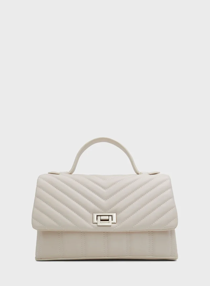 CALL IT SPRING Hingis Top Handle Flap Over Satchel Bag