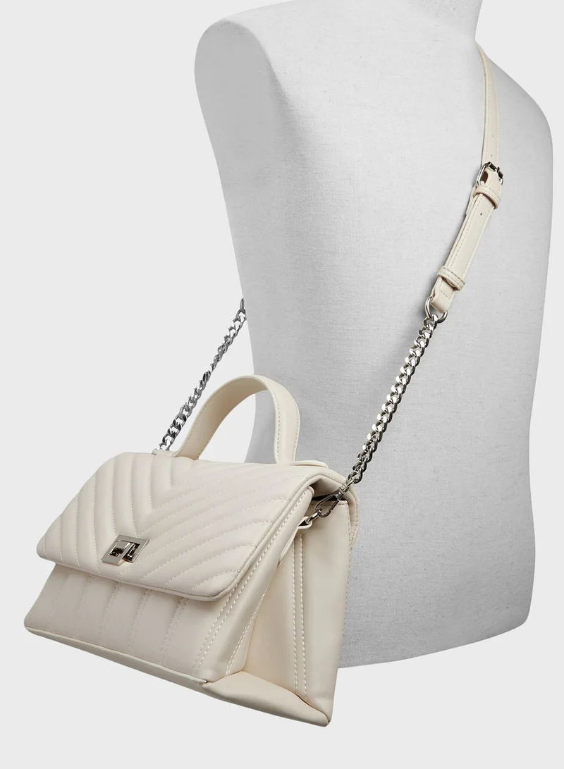 CALL IT SPRING Hingis Top Handle Flap Over Satchel Bag