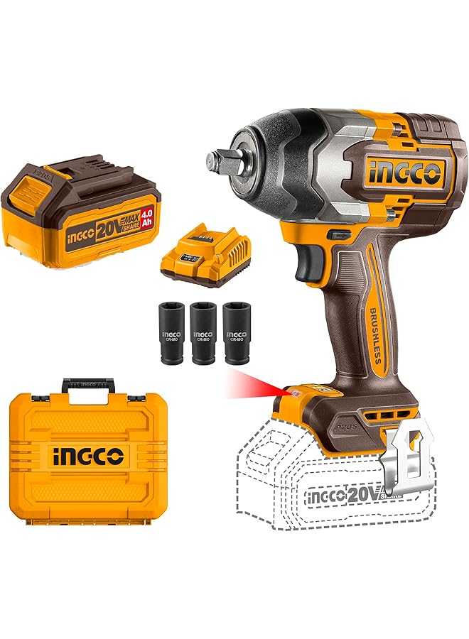 INGCO Ciwli2085 Li-Ion Impact Wrench 20V - Image 1