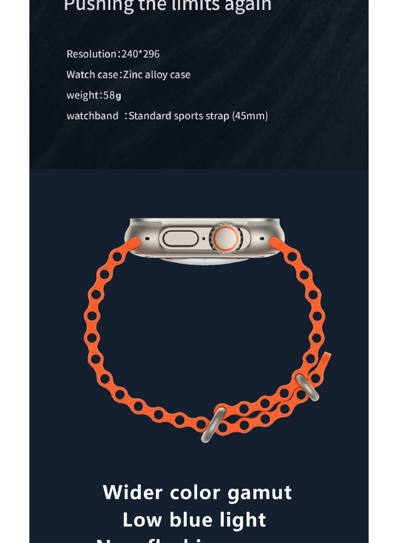 General H16-DUltra smart watch, with various dials, Bluetooth calling, message notifications, step counting, multi-sports functions, offline payment, heart rate, and blood oxygen.  - Image 3