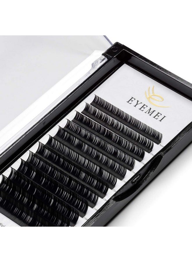 EYEMEI - H Extensions 0.15 D Curl Natural Faux Mink Eyelash Extensions Individual Lashes Extension 11Mm Tray Salon Use By Eyemei - Image 1