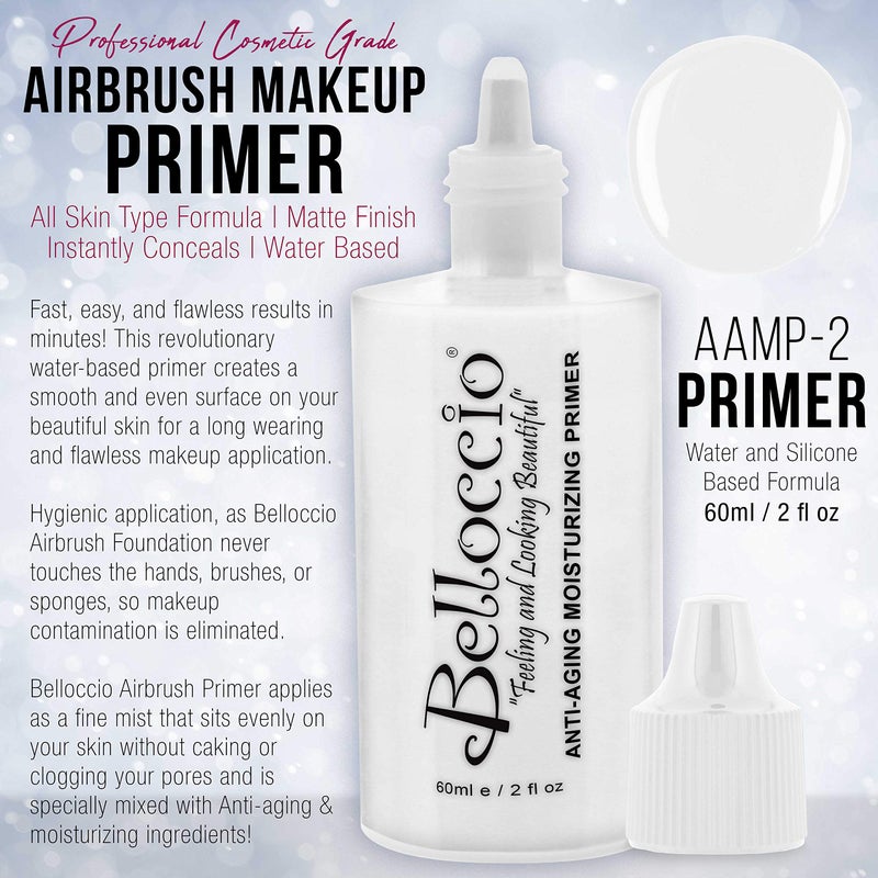 Belloccio Moisturizing Primer Anti-Aging Airbrush Makeup-Large 2-oz Bottle - Image 2