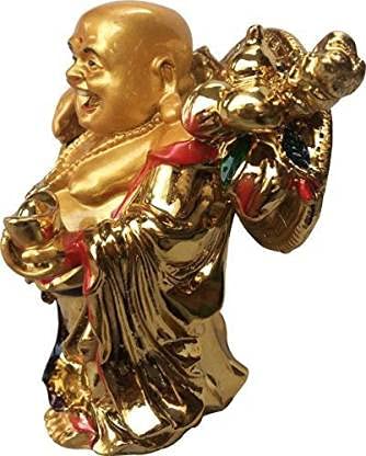 RIPE INDIA® Feng Shui Laughing Buddha with Ingot & Coin Chain - Image 5