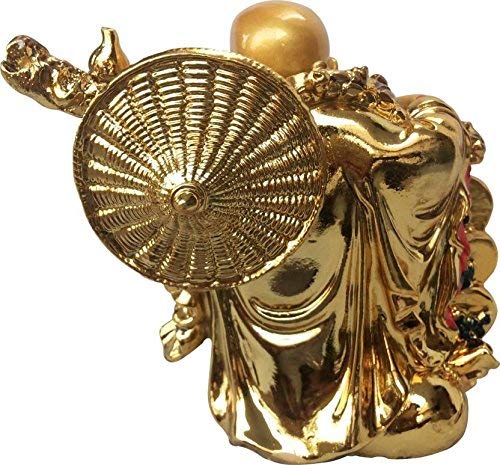 RIPE INDIA® Feng Shui Laughing Buddha with Ingot & Coin Chain - Image 3
