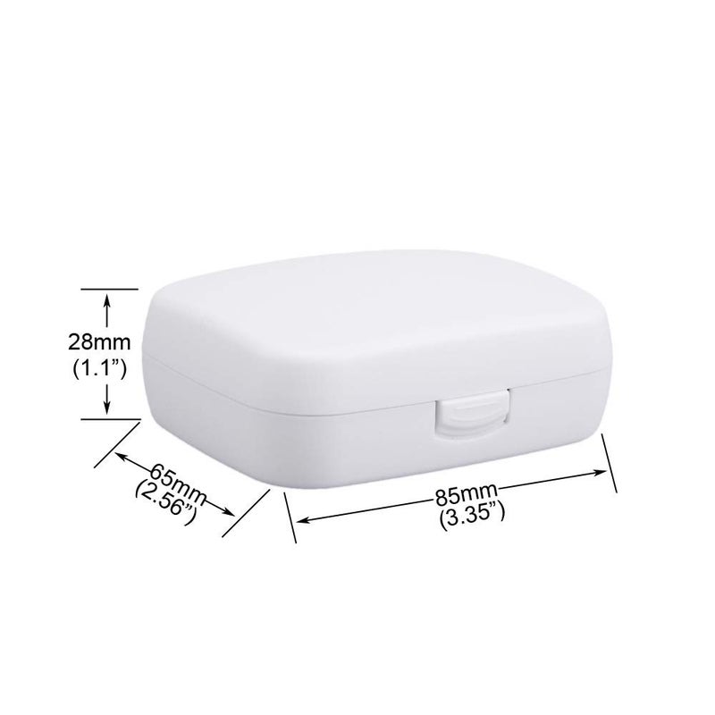 SoundLink Hearing Aid Case Hard - Portable Protective Storage Case for BTE CIC IIC ITE (White) - Image 4
