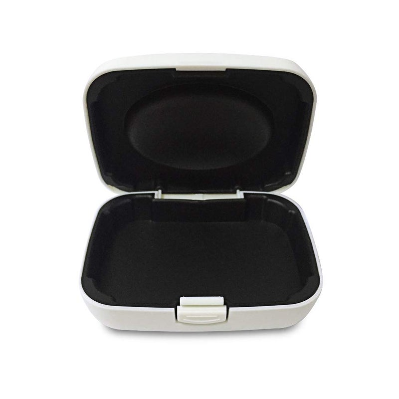 SoundLink Hearing Aid Case Hard - Portable Protective Storage Case for BTE CIC IIC ITE (White) - Image 2