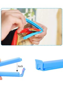 HAWAWA 30pcs Plastic Sealing Clips for Food and Snack Bag Colorful Food Fresh Keeping Clips Reusable Chips Bread Bag Clamp Sealer for Kitchen Food Storage and Organization (6.4cm, 10.8cm)  - Image 4