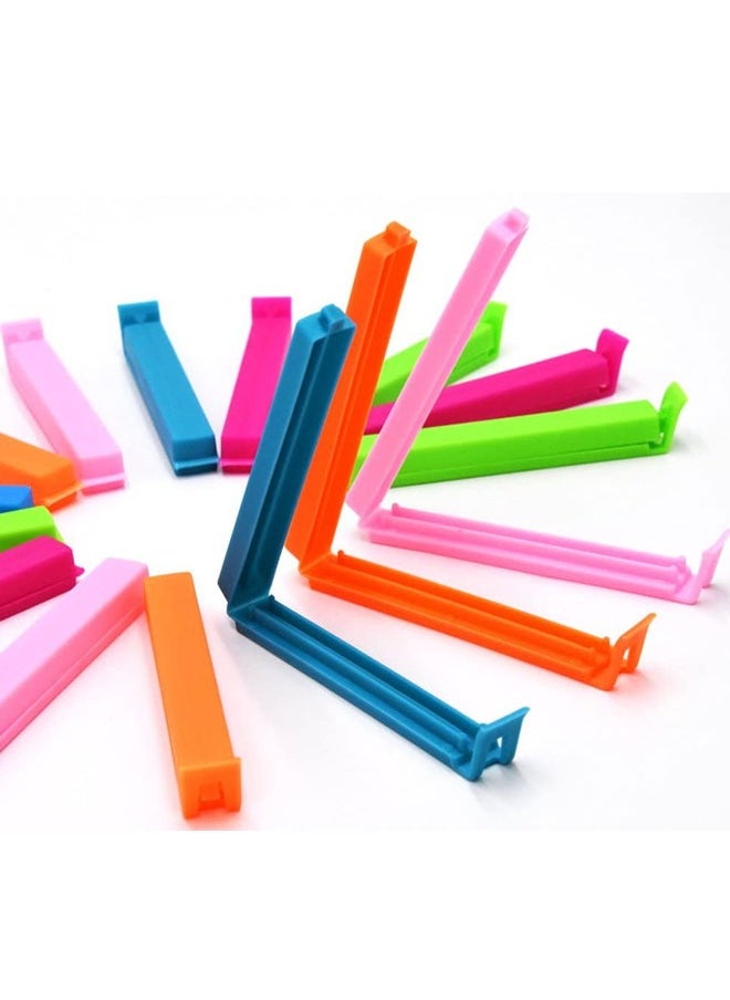 HAWAWA 30pcs Plastic Sealing Clips for Food and Snack Bag Colorful Food Fresh Keeping Clips Reusable Chips Bread Bag Clamp Sealer for Kitchen Food Storage and Organization (6.4cm, 10.8cm)  - Image 5