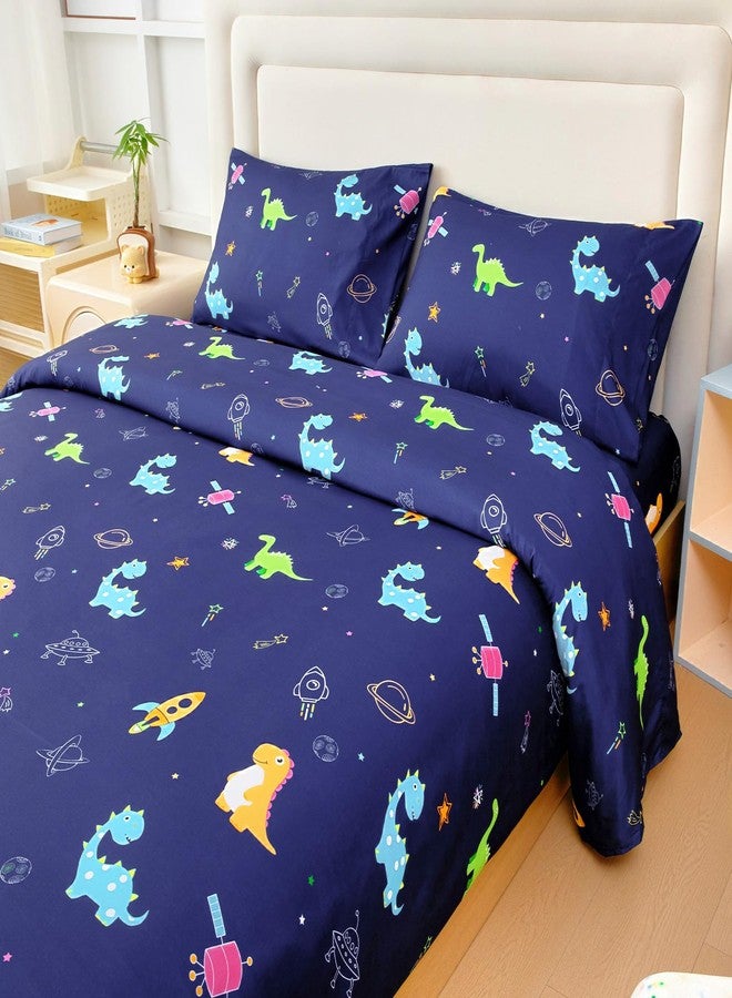 MICORAL Kids Twin Sheet Set Dinosaur, 3 Pieces Sheets for Boys & Girls, Soft Printed Microfiber Bed Sheets, Deep Pocket Cozy Toddler Bedding Set - Image 5