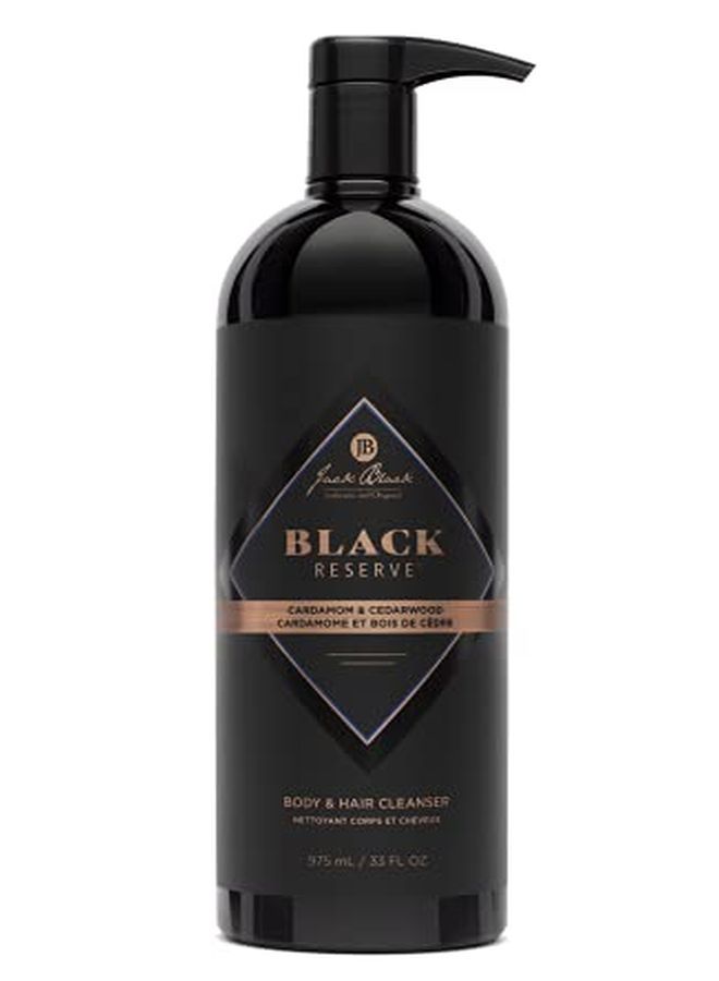 Jack Black Black Reserve Body & Hair Cleanser With Cardamom & Cedarwood, 33 Fl Oz - Image 1