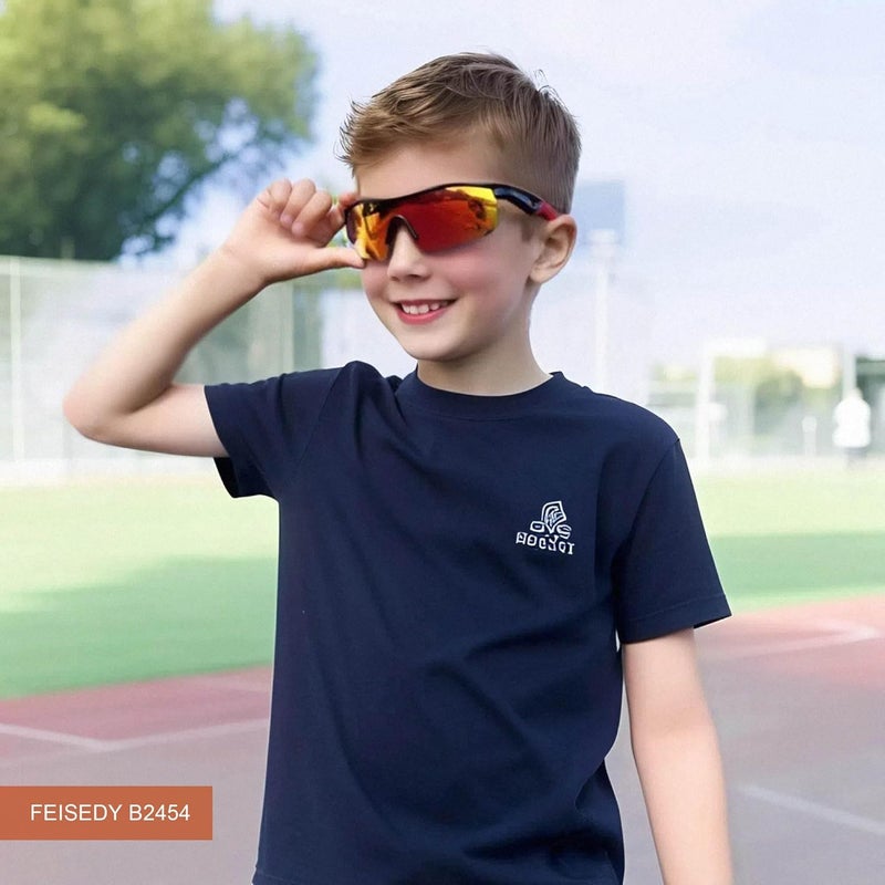 FEISEDY Kids Teens Baseball Polarized Sunglasses Sports TR90 Frame Boys Girls Cycling B2454 - Image 4