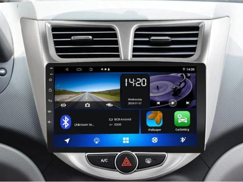 SSR android car screen for hyundai accent model 2012 to 2017 with reverse camera ips display - Image 1