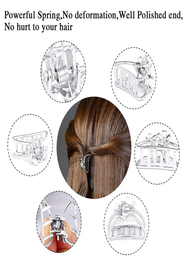 ANBALA Small Metal Hair Clips - Mini Non-slip Cute Silver Clips for Women Girls (12Pcs) - Image 4