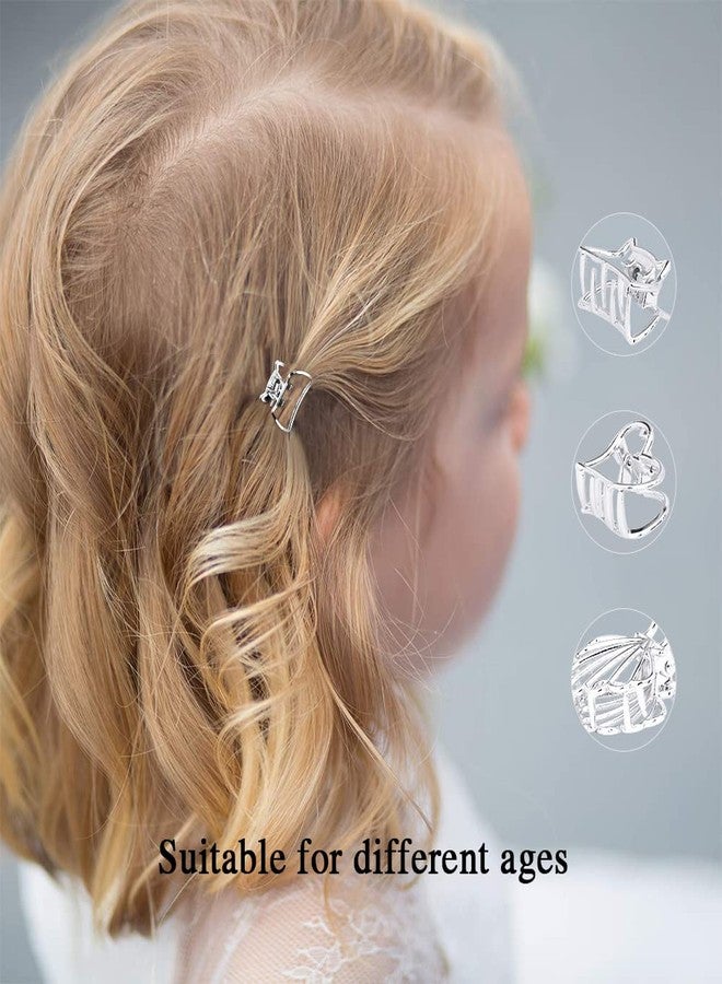 ANBALA Small Metal Hair Clips - Mini Non-slip Cute Silver Clips for Women Girls (12Pcs) - Image 5