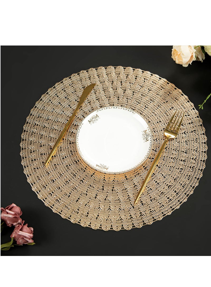 مفارش طاولة مطبخ مقاومة للحرارة وقابلة للغسل ومقاومة للماء والزيت ، مجموعة من 6 قطع - Image 1