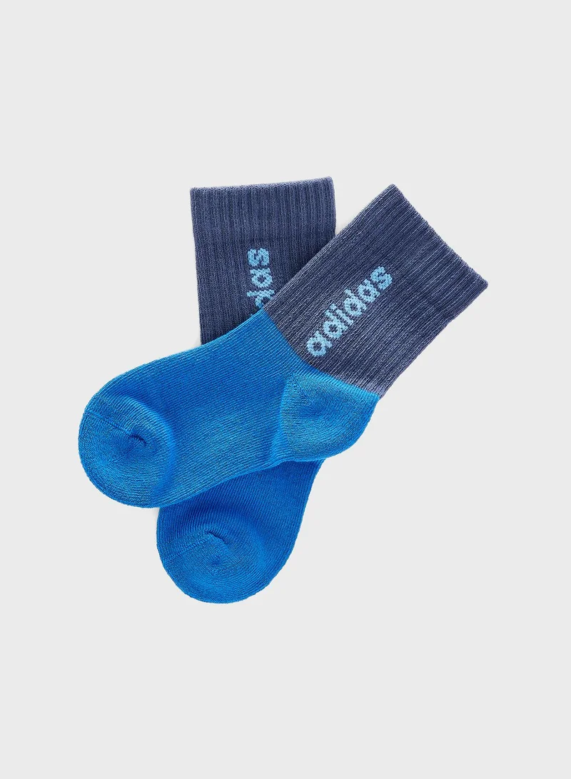 Adidas 3 Pack Linear Crew Socks