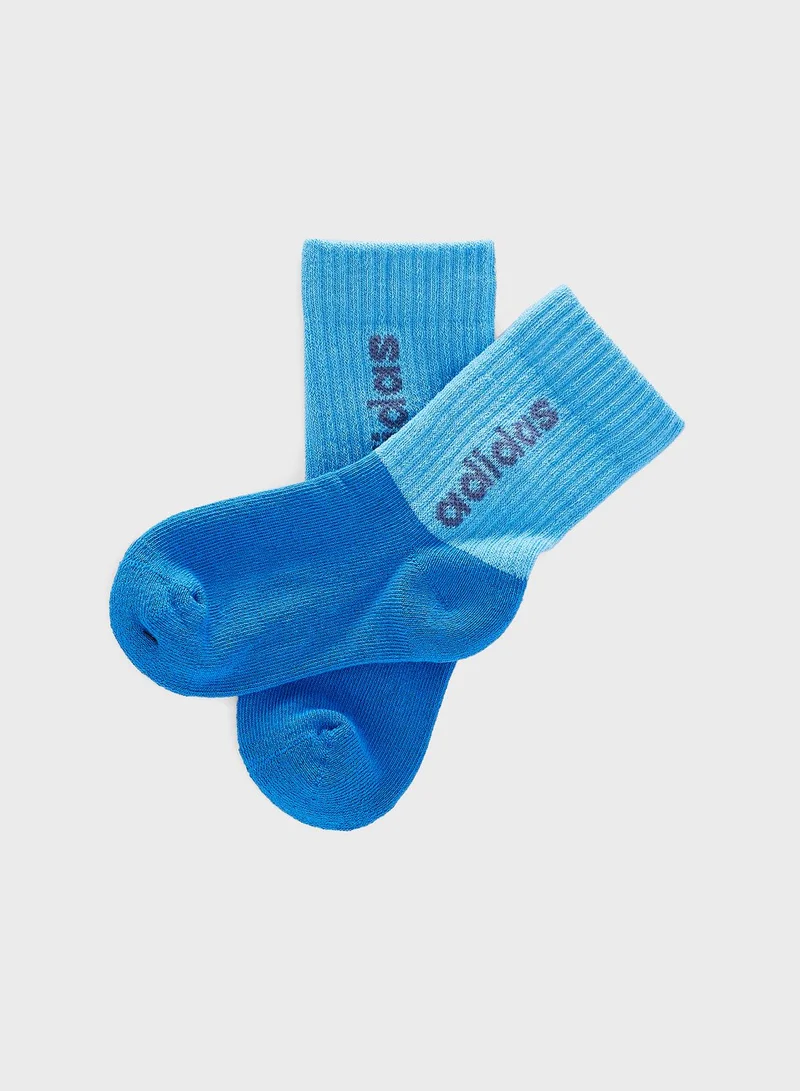 Adidas 3 Pack Linear Crew Socks