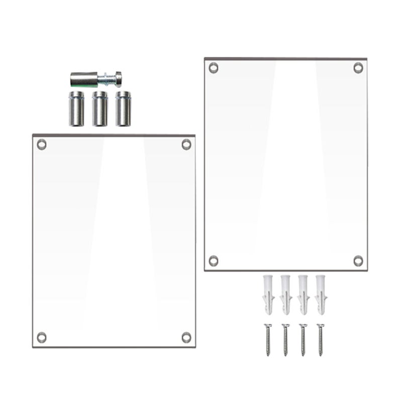 2pcs Clear Photo Frame Wall Mounting Clear Picture Frame Picture Photo Holder (L) - Image 5