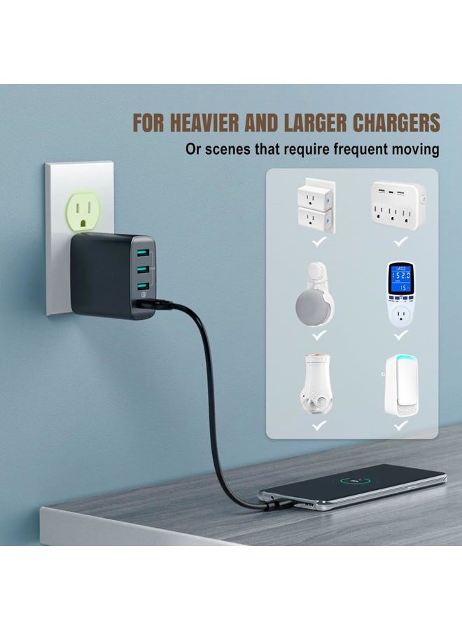 Lenink Loose Outlet Plug Fix, Glow in Dark, 12 Pack Plastic Snug Socket Secured, Outlet Tightener Insert, with Back Adhesive - Image 5