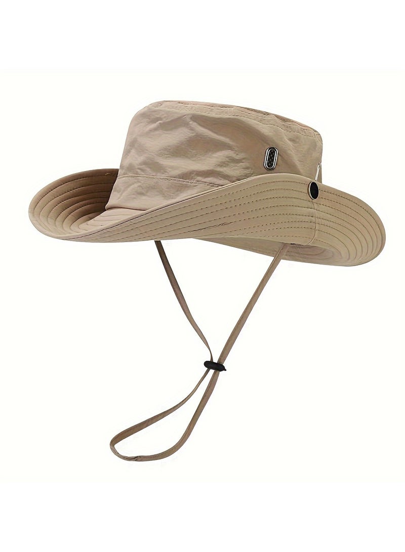 Generic Sun Hat for Men/Women UPF 50+ Wide Brim Bucket Hat Fishing Hat Beach Hat with UV Protection Foldable Boonie Hat for Hiking Camping Garden Safari - Image 1