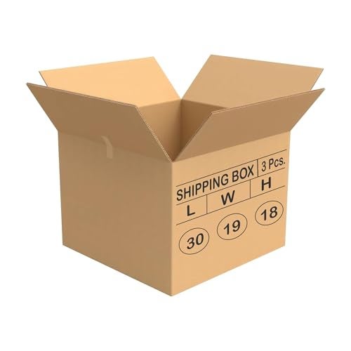 ADDANBI-PACK OF 3 |30"x19"x18" | 5ply Cardboard Boxes for Packaging | Brown Corrugated Box for | Shipping |Moving | Home Shifting | Parcel | Courier Packing box |Extra Large Carton Box - Image 1