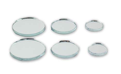 Art Cove Small Mini Round Craft Mirrors Bulk Assortment 1/2, 3/4 & 1 inch 100 Pieces Mirror Mosaic Tiles - Image 2