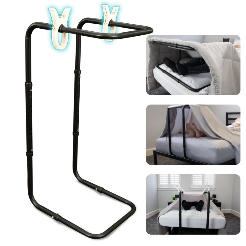 Vive Blanket Lifter for Feet 2634  Adjustable Bed Foot Protector  Bed Cradle for Feet  Lift Bar for Sheet Support  Great for Foot Ankle Leg Knee Toes Chronic Pain Neuropathy and Arthritis