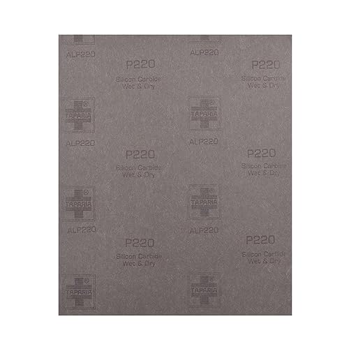 Taparia 9" X 11" Silicon Carbide Wet Or Dry Emery Sheet, Grit 220 - Pack Of 10 (Alp 220) - Image 3