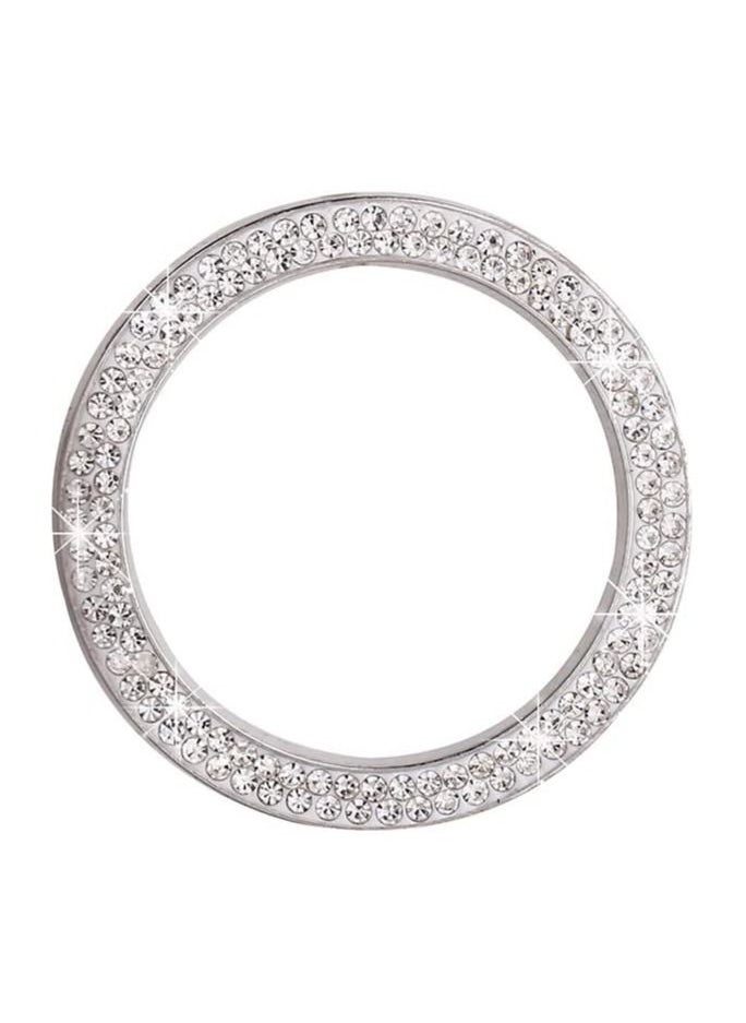 GGEROU Bling Crystal Rhinestone Car Bling Ring Emblem Sticker  - Image 1