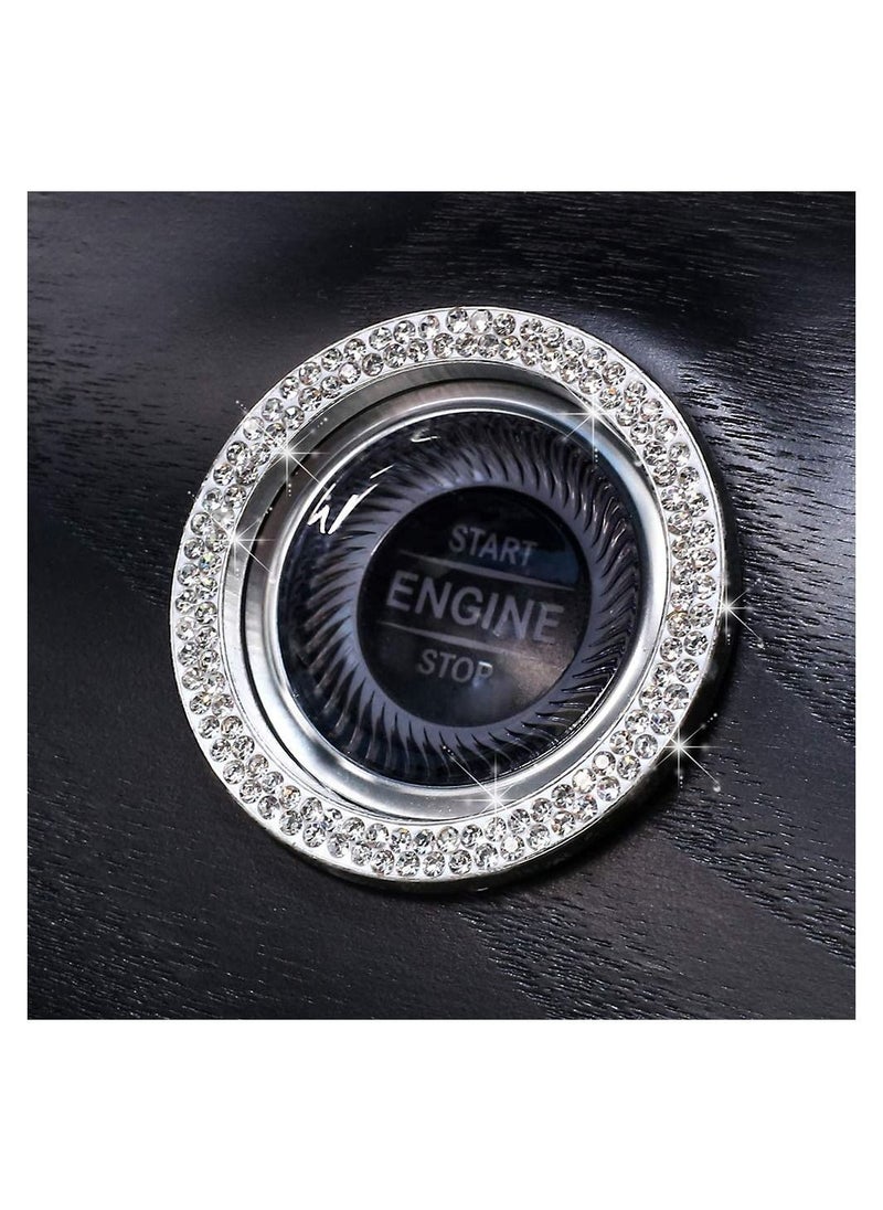 GGEROU Bling Crystal Rhinestone Car Bling Ring Emblem Sticker  - Image 5