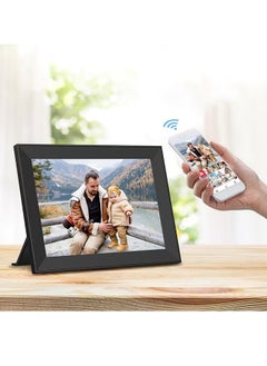 XiuWoo Electronic Digital Photo Frame, 10.1 Inch WIFI Smart Cloud Photo Album, WIFI Slideshow Digital Picture Frame With IPS Touch Screen, Sturdy And Durable Electronic Picture Frame, (1pc, Black, 16G)  - Image 2