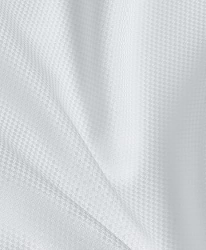 David Donahue Mens Regular Fit Boxed French Cuff Formal Shirt, White, 17 x 34/35 - Image 3