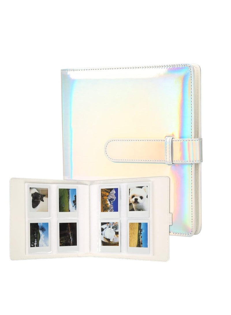 Mini Photo Album Compatible for Fujifilm Instax Mini 12 11 9 90 8+ 8 7S 40 26 25 EVO LiPlay Instant Camera/Mini Link SP-1 Printer/Z2300/ PIC-300 Polaroid Pictures (256 Pockets Shiny Silver) - Image 1