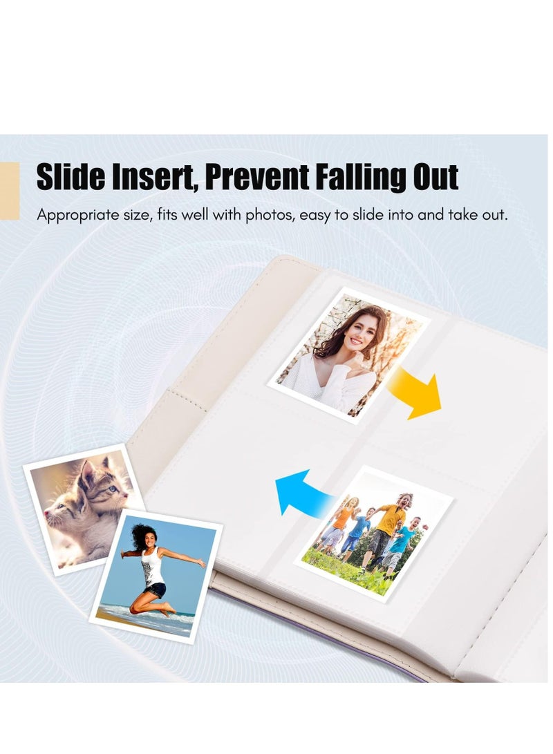 Mini Photo Album Compatible for Fujifilm Instax Mini 12 11 9 90 8+ 8 7S 40 26 25 EVO LiPlay Instant Camera/Mini Link SP-1 Printer/Z2300/ PIC-300 Polaroid Pictures (256 Pockets Shiny Silver) - Image 5